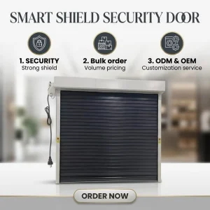 Automatic Electric Commercial Rolling Shutter Aluminum Alloy Roll up Garage Door for Hotel Use Finished Surface From China