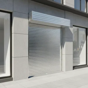 Steel Fire Rolling Door Fireproof Shutter with Temperature Alarm for Commercial Industrial Building Factory Use