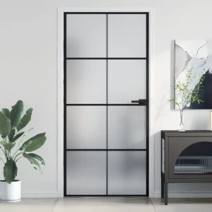 Steel Interior Door Bathroom Door Bedroom Door Frosted Glass Slim Frame Frosted Glass Door French Door Minimalism