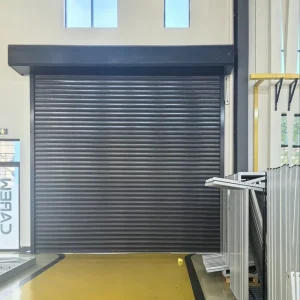 Steel Roller Shutter Garage Door, Fireproof and Windproof