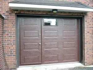 Steel Sectional Garage Door with Automatic Opening and Thermal Insulation