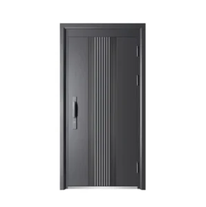 Steel Security Door with Stainless Steel Gate Design for Home