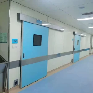 Sterile Automatic Airtight Hermetic Sliding Door with Tempered Glass for Hospital Cleanrooms and Operating Theaters