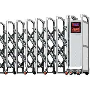 Supplier Automatic Electric Stainless Steel Retractable Folding Fence Gate