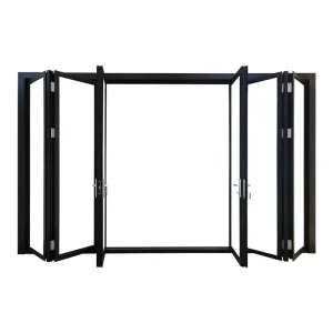 Supply Aluminum Alloy Folding Doors and Windows with Soundproof Glass for Balconies