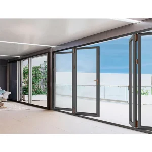 Supply Aluminum Alloy Folding Glass Doors and Windows for Balcony, Soundproof, Swing and Folding Styles