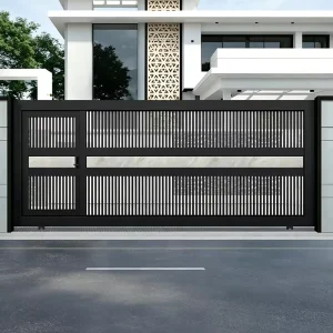Swing-Style Aluminium Alloy Electric Courtyard Gate