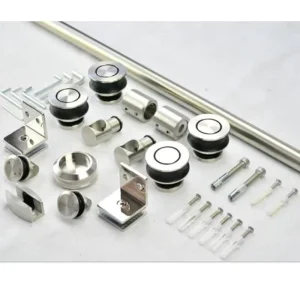 Synchronized Stainless Steel 304 Hardware for Glass Sliding Barn Wood Doors