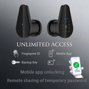 TTLock Deadbolt Smart Lock for Airbnb Apartments with Fingerprint, Password, IC Card and Single Latch