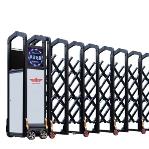 Telescopic Electric Retractable Aluminum Alloy Security Gate for Villas, Schools, Apartments, Courtyards, and Industrial Use