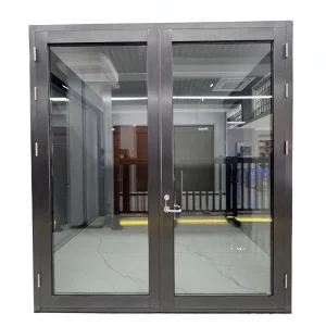 Tempered Glass Double Leaf Fireproof Door for Retail and Residential Use