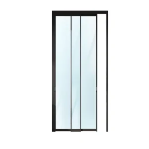 Tempered Glass PT Door with Aluminum Alloy Frame Modern Design Sound Insulation Lifetime Warranty for Commercial Interior Use
