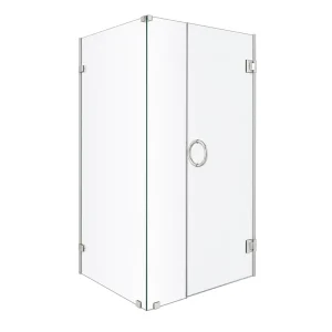 Temperedd Glass Shower Door Durable Flat Clear Safety Panels