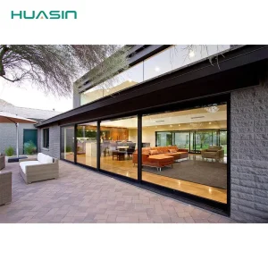Thermal Break Aluminum Lift-and-Slide Door with Double Glazed Low-E Glass for Villa Balcony and Patio