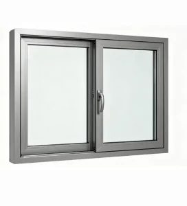 Thermal Break Aluminum Sliding Window Double Glazed Soundproof Windproof Horizontal Sliding Exterior Basement Window