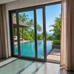 Thermal-Break Anti-Theft Double-Tempered Glass Sliding Patio Door