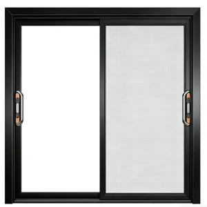 Thermal Break Exterior Interior Aluminum Sliding Glass Door with Tempered Glass