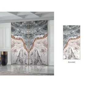 Thermal Break Glazed Stone Pattern Tempered Sliding Glass Doors for Home Supplier
