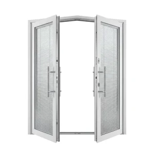 Thermal Break Interlocking French Door with Adjustable Light Control and Sound Insulation