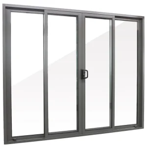 Thermal-Break Waterproof Aluminum Alloy Glass Sliding Door for Balcony, Bedroom, or Outdoor Use