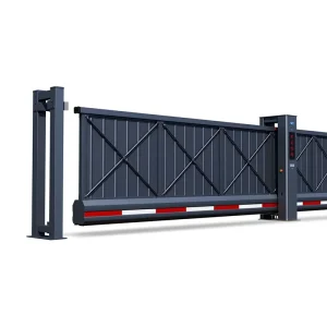 Touchless Automatic Electric Floating Door, Suspension Cantilever Sliding Security Gate for Office Buildings