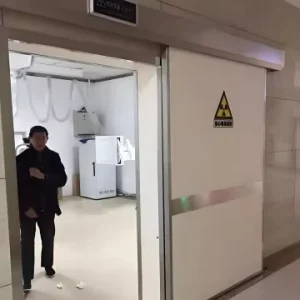 Touchless Automatic Hermetic Lead X-ray Door, Double Opening, Modular, CE Certified, Stainless Steel Hospital Door
