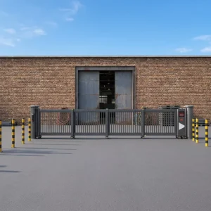 Trackless Aluminum Alloy Automatic Electric Telescopic Sliding Security Gate for Community and School