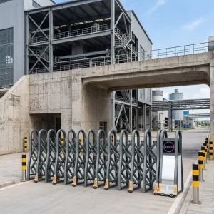 Trackless Aluminum Alloy Automatic Retractable Telescopic Anti-Theft Security Gate for Community, School, and Factory