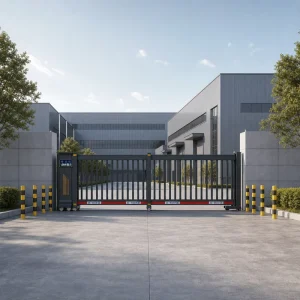 Trackless Automatic Electric Aluminum Alloy Telescopic Sliding Security Gate for Community School Entrance