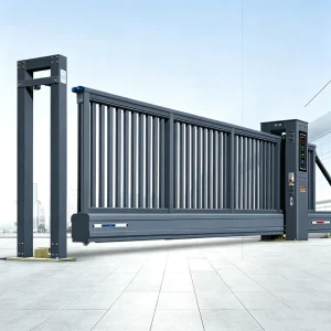 Trackless Cantilever Automatic Aluminum Sliding Gate for Villa, Hotel, Factory, and Warehouse
