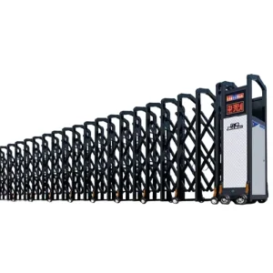 Trackless Electric Retractable Aluminum Alloy Sliding Gate for School or Factory