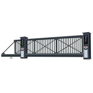 Trackless Suspended Sliding Linear Telescopic Automatic Aluminum Alloy Industrial Door with IP65 Protection