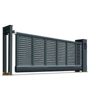 Trackless Translational Cantilever Suspended Aluminum Alloy Automatic Sliding Gate for Home and Garden