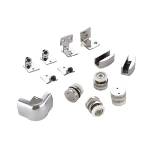 Traditional Factory-Sold Shower Glass Door Sliding System Barn Door Hardware SS304 Stainless Steel Screw