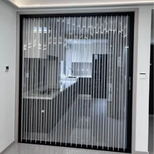 Transparent Acrylic PC Crystal Board Bi-Fold Folding Sliding Telescopic Door for Balcony, Living Room, Bathroom