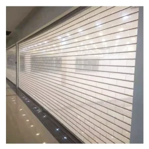 Transparent Aluminum Grill Rolling Shutter Door