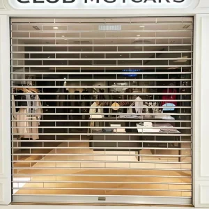 Transparent PVC Crystal Electric Rolling Shutter Door with Remote Control and Anti-Theft Design for Shopping Mall Shops