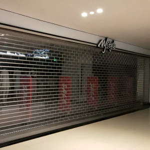 Transparent PVC Motorized Crystal Roller Shutter with Open-Lattice Design and Anti-Theft Features