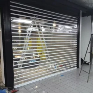 Transparent Polycarbonate Shop Front Roller Shutter Door