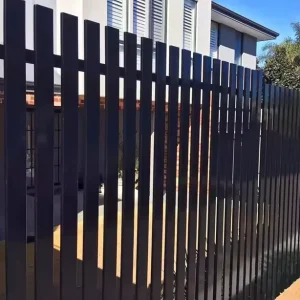 Tubular Aluminum Picket Fence Panel with Square Tube for Garden and Gates