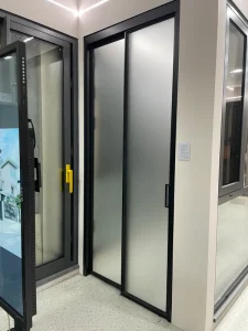 Two-Panel Aluminum Folding Sliding Glass Door with Swing and Casement Operation