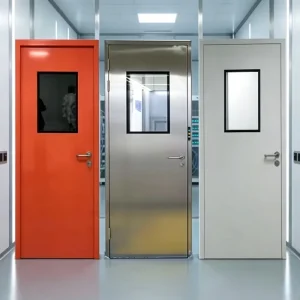 UL 90-Minute Fire-Rated Steel Entrance Door for Hotel Projects and Hospitals
