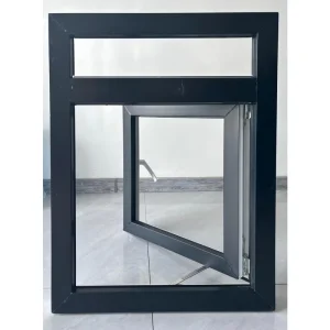 UPVC Casement Window Vinyl Frame Swing Opening Double Glazed Residential Home White Color ISO9001 for Commercial Project High Qu