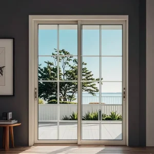 UPVC Glass Sliding Doors Modern Design Tempered Double Glaze Interior Kitchen Waterproof