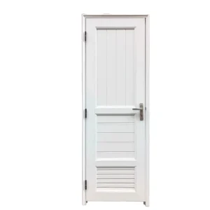 UPVC Single Casement Door Tempered Glass Soundproof Thermal-Insulated Waterproof Bathroom Toilet Balcony Door
