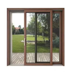 UPVC Vinyl Sliding Entrance Door for Residential Balcony