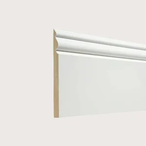 USA Customized Size Modern Solid Pine Wood Door Casing MDF Baseboard White Primed Decorative Line Moulding
