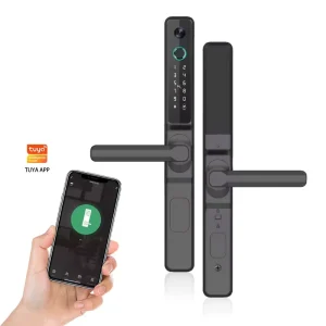Ultra-Narrow Bezel WiFi Smart Door Lock with Remote Camera Capture and Aluminum Construction
