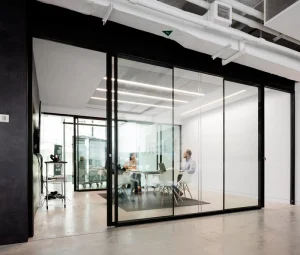 Ultra Narrow Steel Frame Swing Door Thermal Break Soundproof Glass Door for Villa