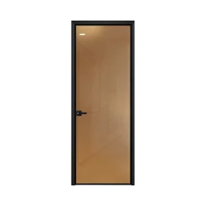 Ultra White Interior Sliding Glass Door for Kitchen & Bathroom Ultra Narrow Flat Washroom Toilet Door Finished Surface